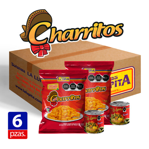 CHARRITOS 300GR Con Chile Caja de 6 pzas.